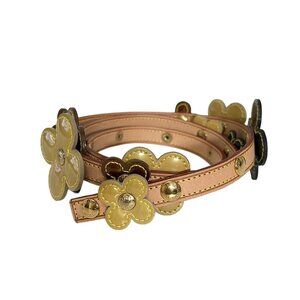 LOUIS VUITTON Beige & Black & Bronze Flower Motif - 182-081225